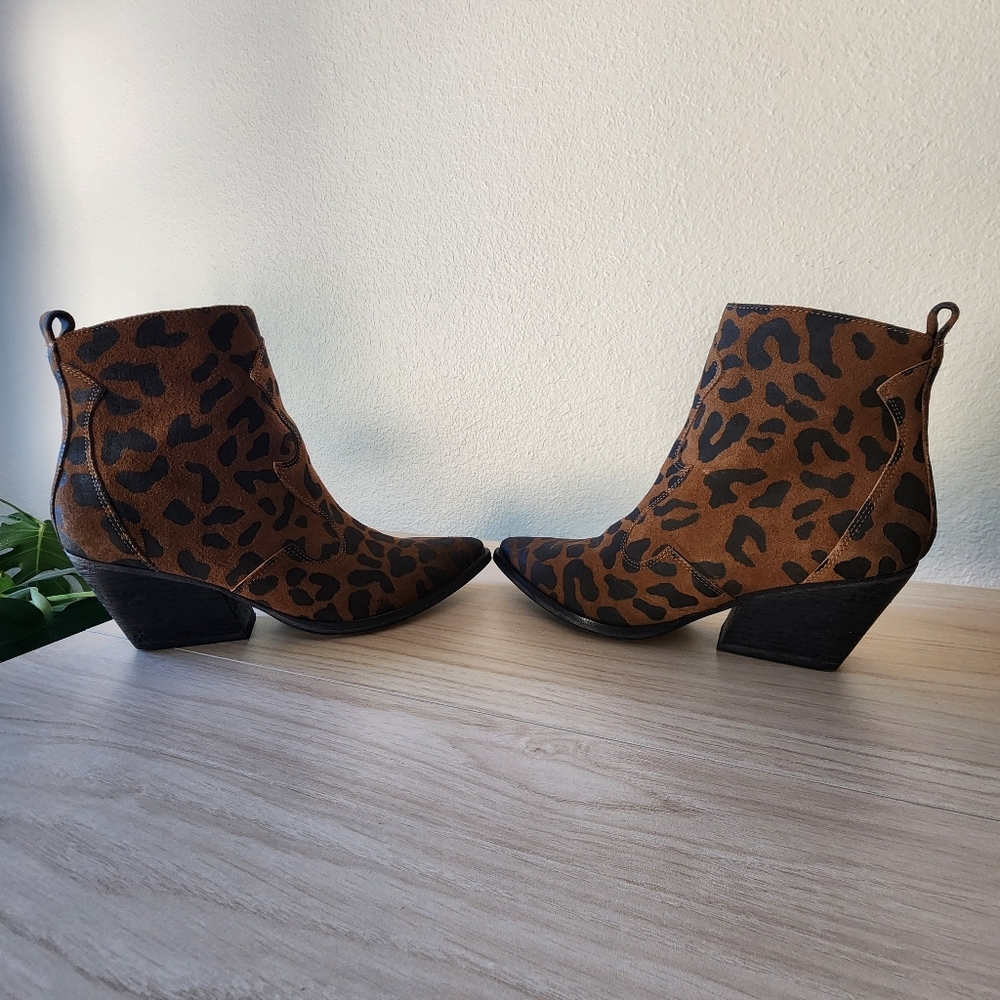 Golo Vero Cuoio Shoes Leopard Print Ankle Boots - Picture 7 of 10